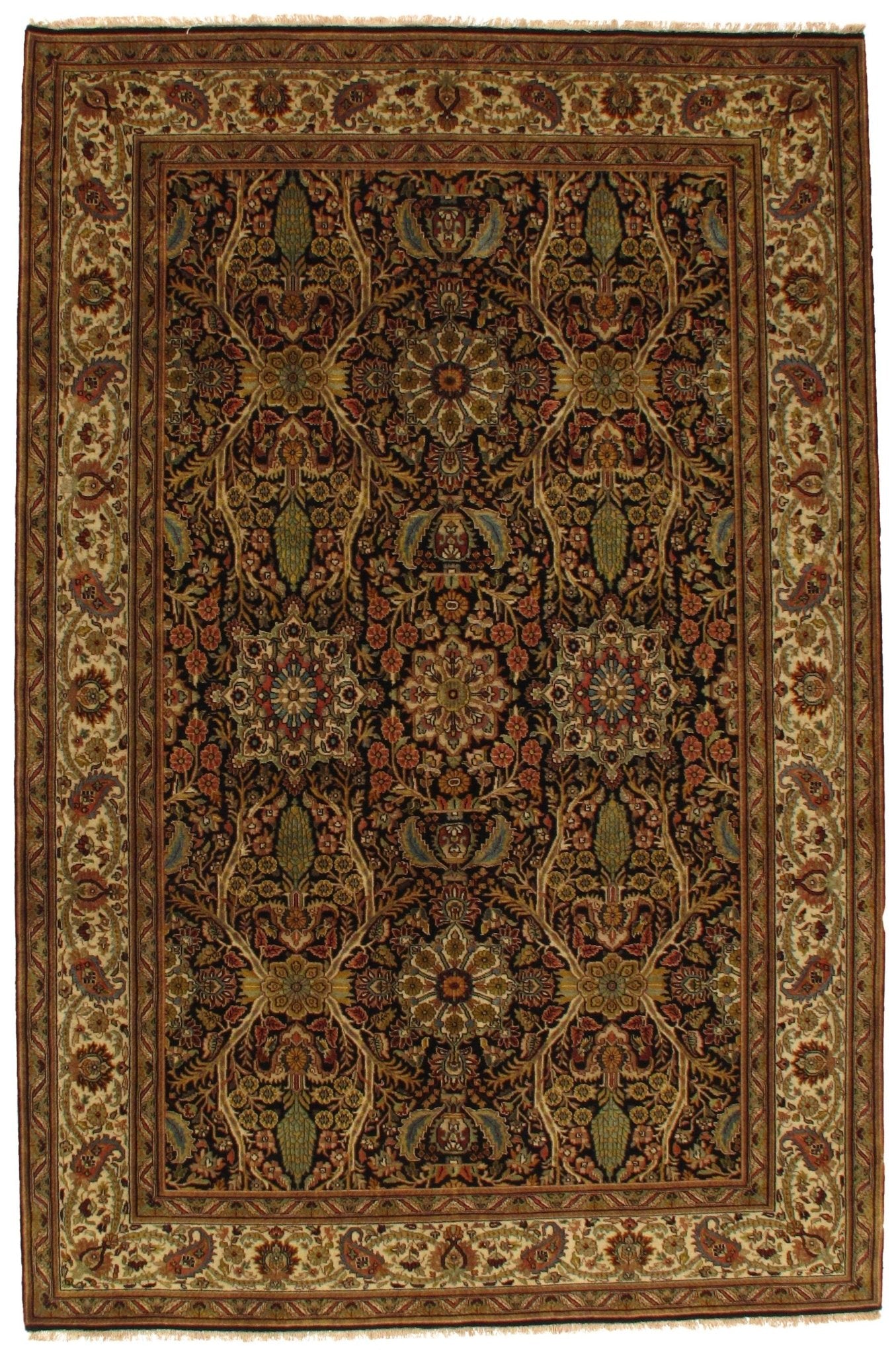 Canvello Fine Tabriz DesignHand - Knotted Rug - 6' X 9'1 - Canvello