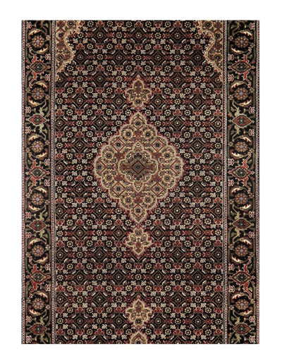 Canvello Fine Tabriz Mahi Design Silk & Wool Runner - 2'6" X 6'8" - Canvello