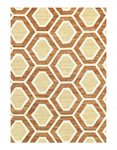 Canvello Flat Weave Beige/Tan Area Rug - 5'2" x 2'10" - Canvello