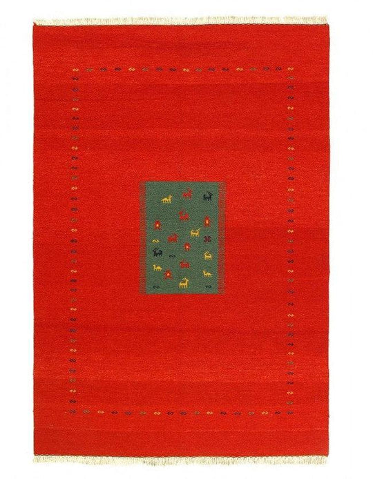 Canvello Flat Weave hand Knotted Sumak 6' X 9'