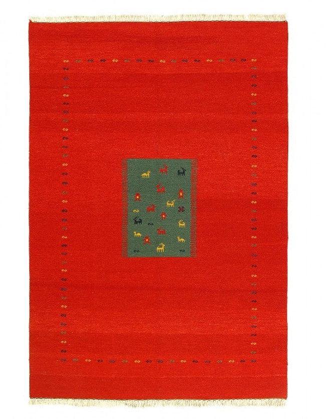 Canvello Flat Weave hand Knotted Sumak 6' X 9' - Canvello