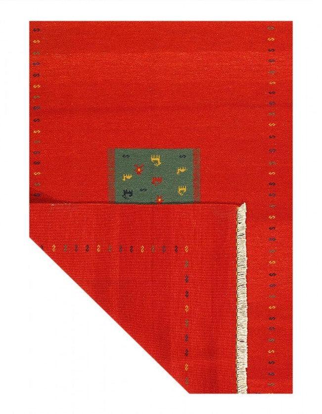 Canvello Flat Weave hand Knotted Sumak 6' X 9' - Canvello