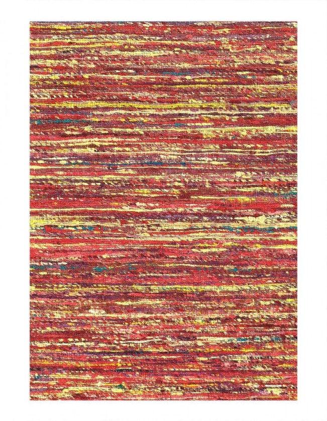 Canvello Flat - weave Tufted Sari Silk runner 2'4'' X 10' - Canvello