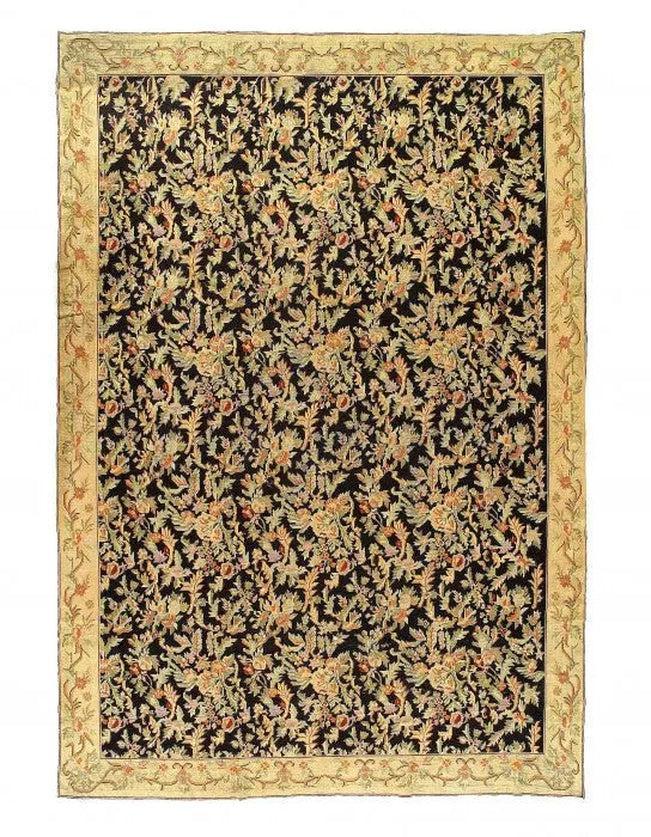 Canvello Floral Antique English Needlepoint 9'11'' X 14'3'' - Canvello