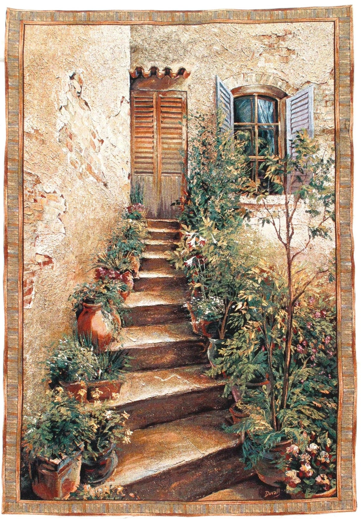 Canvello 法式花卉壁掛掛毯 - 4'5" X 6'5"