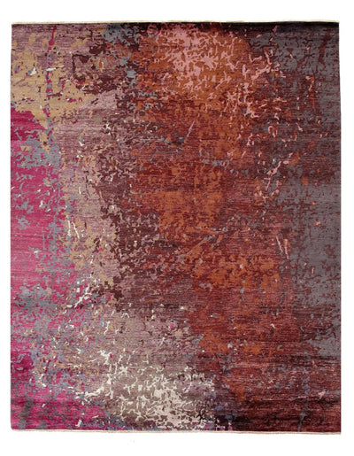 Canvello Fuchsia Modern Bamboo Silk 8' X 10' - Canvello