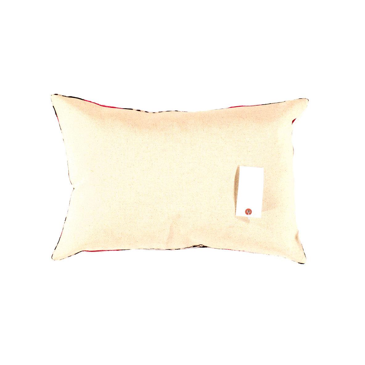 Fuchsia Silk Velvet Ikat Pillow | Fuchsia Silk Ikat Pillow | Canvello