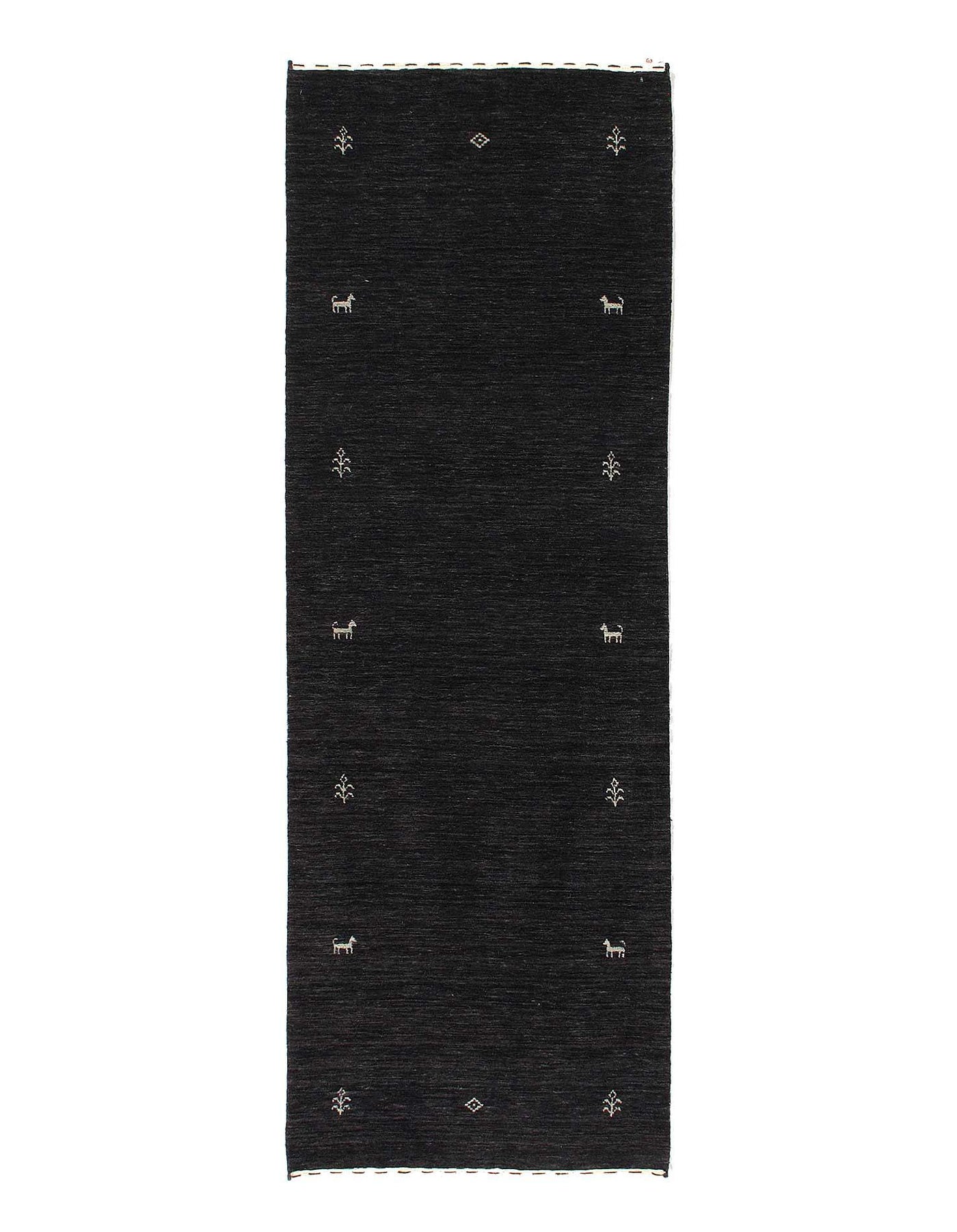 Canvello Gabbeh Black Runner Rug - 2'6'' X 8' - Canvello