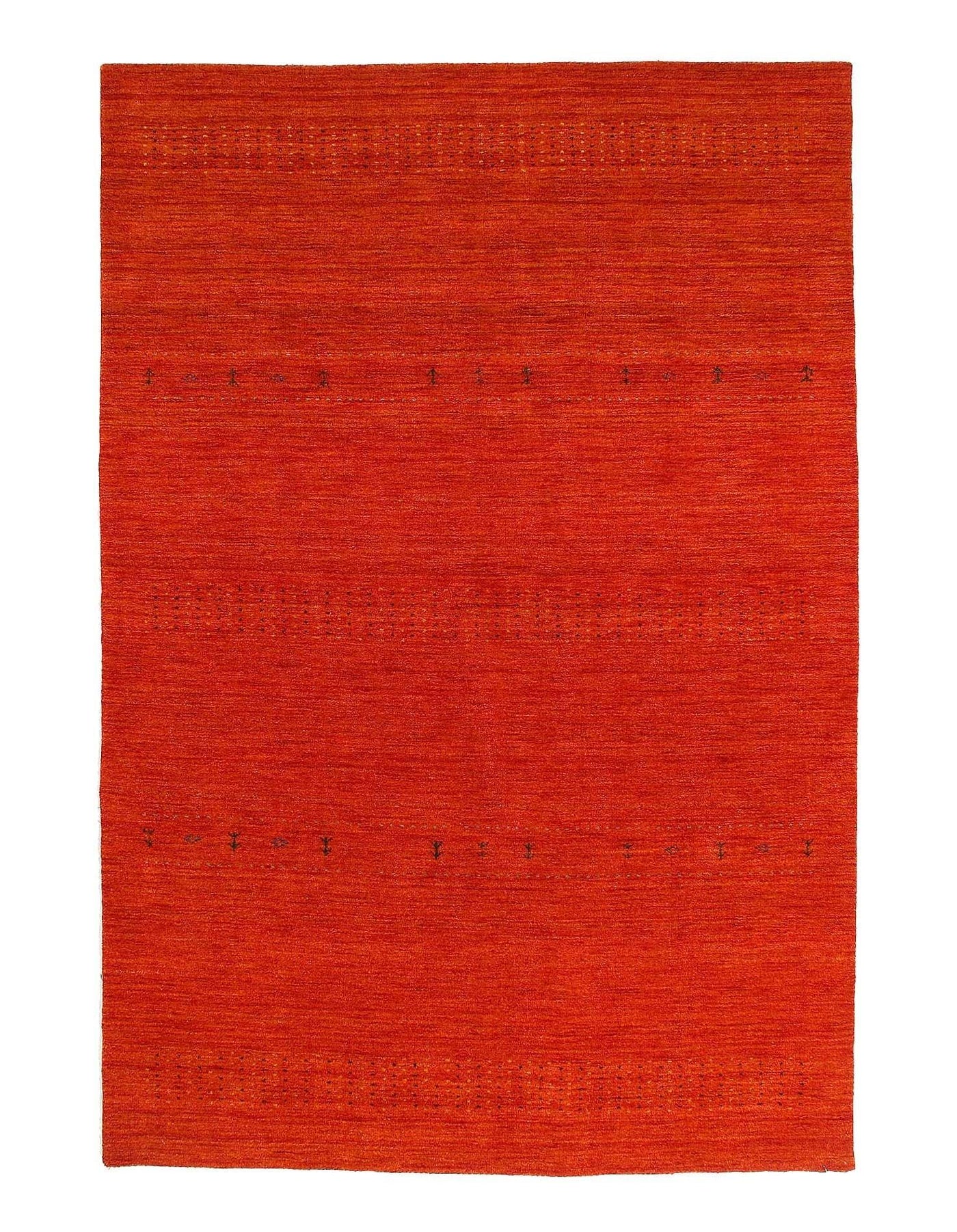 Canvello Gabbeh Dark Red Area Rug - 6'5'' X 9'7'' - Canvello