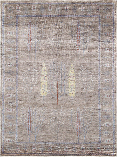 Canvello Gabbeh Hand - Knotted Silk Area Rug - 5'8" X 7'9" - Canvello