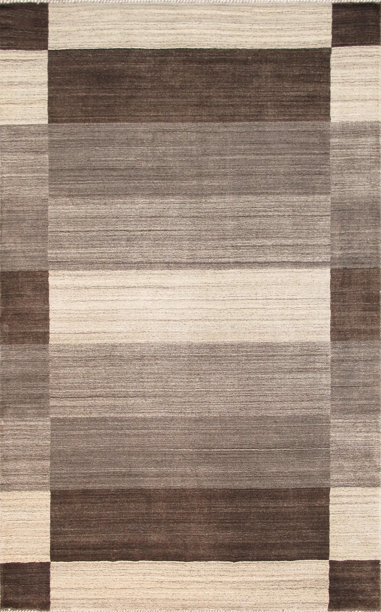 Canvello Gabbeh Hand - Loomed Silk & Wool Indoor Area Rug - 4'11" X 8'8" - Canvello