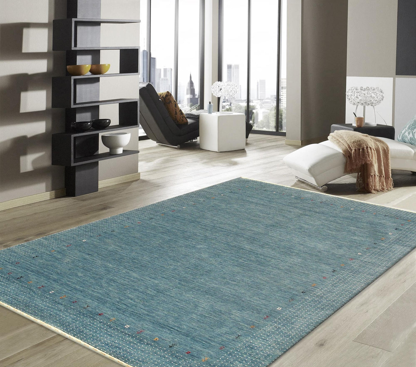 Canvello Gabbeh Hand - Loomed Silk & Wool Indoor Area Rug - 5'8" X 7'10" - Canvello