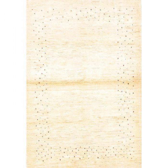 Canvello Gabbeh Hand - Spun Ivory Wool Rug - 4'2" X 6' - Canvello