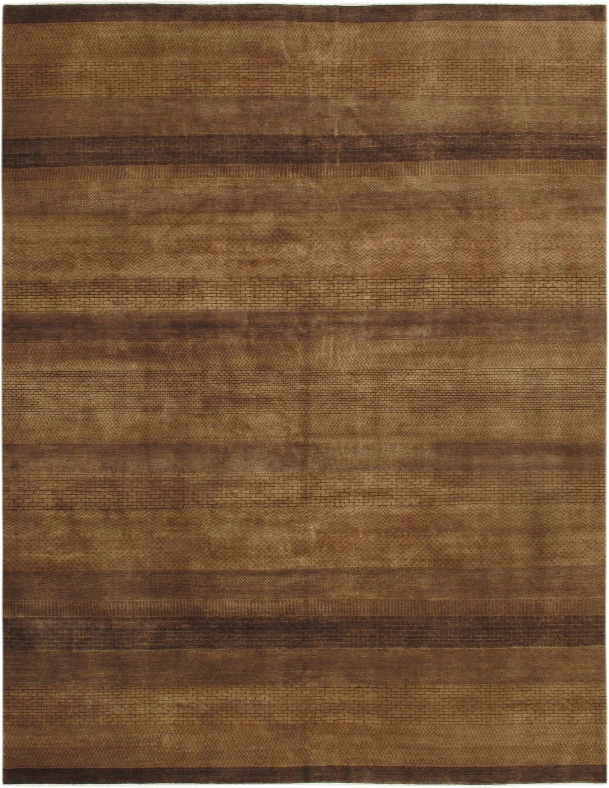 Canvello Gabbeh Light Brown Area Rug - 9'1" X 11'11"