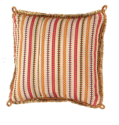 Canvello Gabbeh Lori Baft Silkroad Throw Pillows - 16"X16" - Canvello