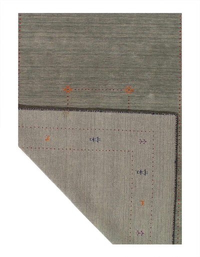 Canvello Gabbeh Olive Green Rug - 5'4'' X 7'8'' - Canvello