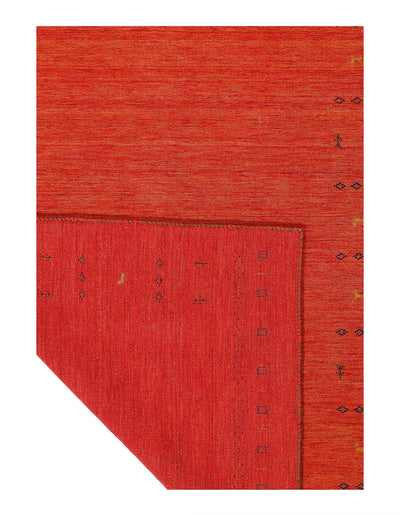 Canvello Gabbeh Orange Area Rugs - 5'5'' X 7'8'' - Canvello