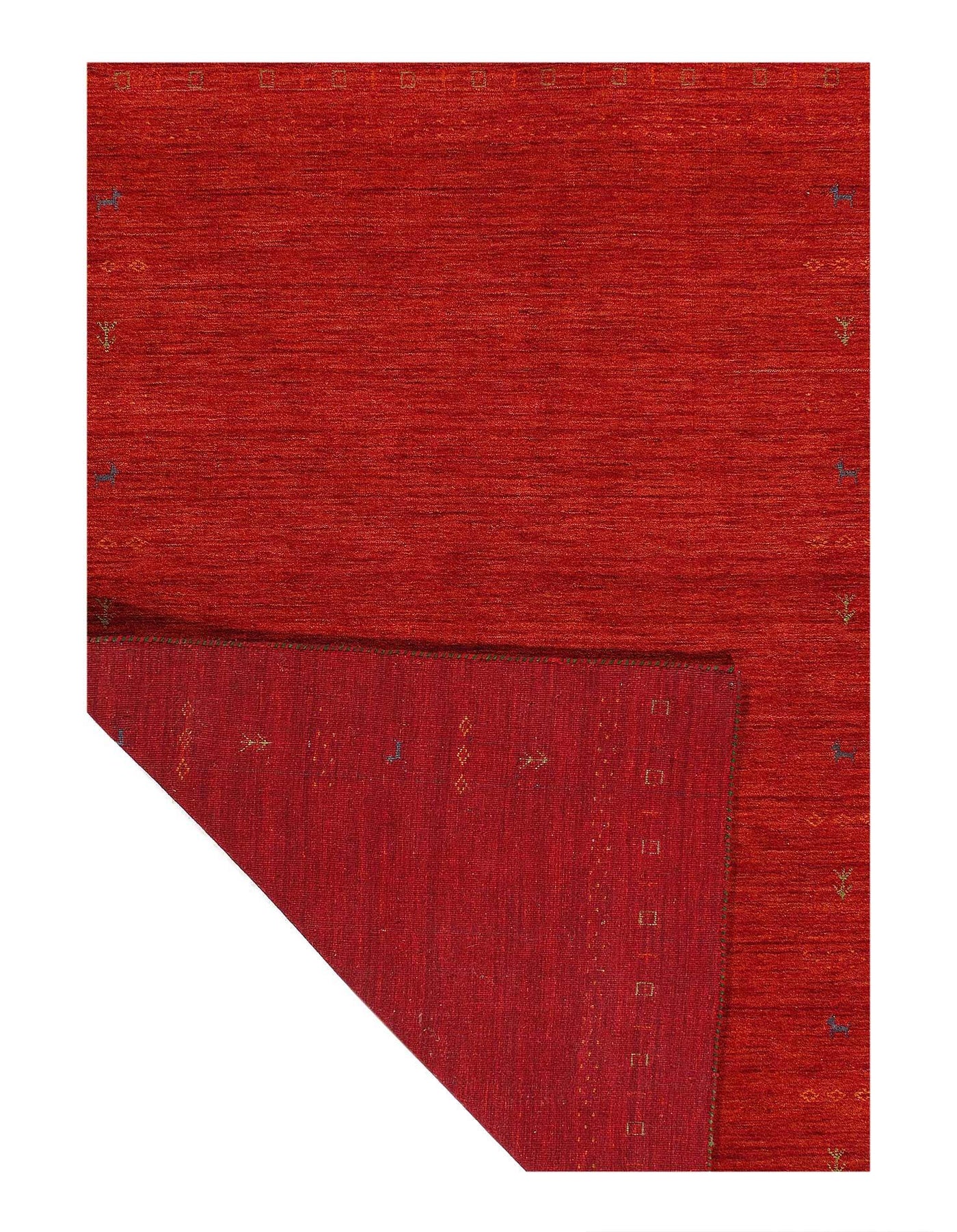 Canvello Gabbeh Red Area Rugs - 5'4'' X 7'8'' - Canvello