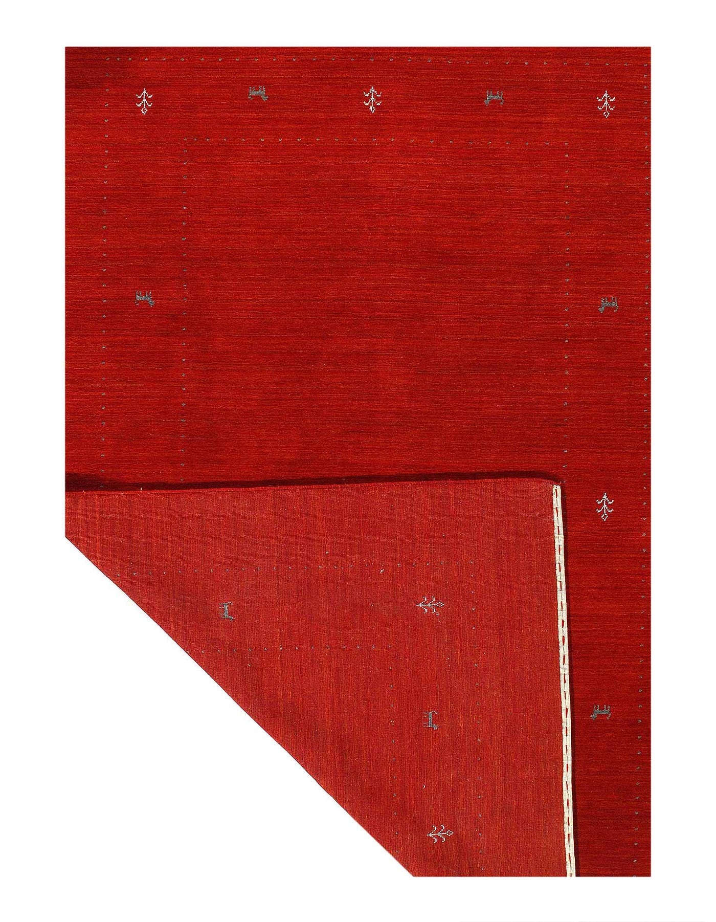 Canvello Gabbeh Red Area Rugs For Living Room - 6' X 9'2''