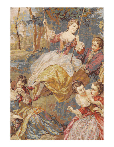 Genre Tapestry Landscape Romantic Vintage 2'7'' X 4'1''
