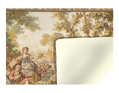 Genre Tapestry Landscape Romantic Vintage 3'5'' X 3'6''