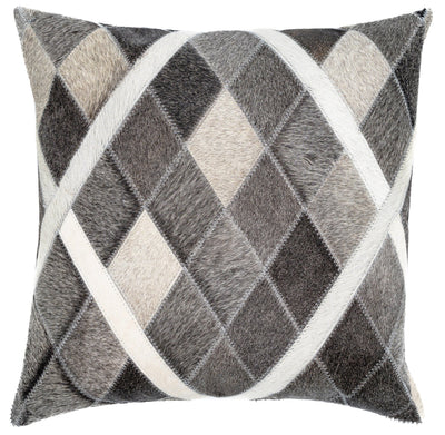 Canvello Genuine Cowhide Leather Decorative Throw Pillows - Handmade Patchwork Boho Accent Pillows For Sofa, Couch, Bed, Chair - Western Southwestern Farmhouse Pillow Covers With Feather Down Insert Included) - Canvello