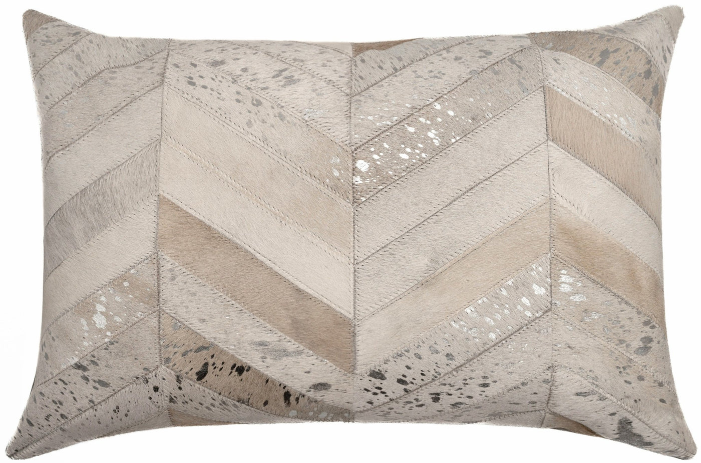 Canvello Genuine Cowhide Leather Decorative Throw Pillows - Handmade Patchwork Boho Accent Pillows For Sofa, Couch, Bed, Chair - Western Southwestern Farmhouse Pillow Covers With Feather Down Insert Included - Canvello