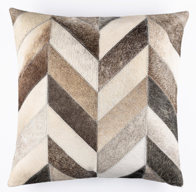 Canvello Genuine Cowhide Leather Decorative Throw Pillows - Handmade Patchwork Boho Accent Pillows For Sofa, Couch, Bed, Chair - Western Southwestern Farmhouse Pillow Covers With Feather Down Insert Included - Canvello