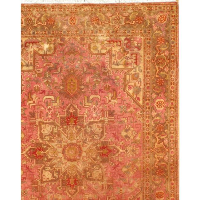 Canvello Genuine Fine Silkroad Tabriz Heriz Design Silk & Wool Pile Rug - 3'4" X 4'10" - Canvello