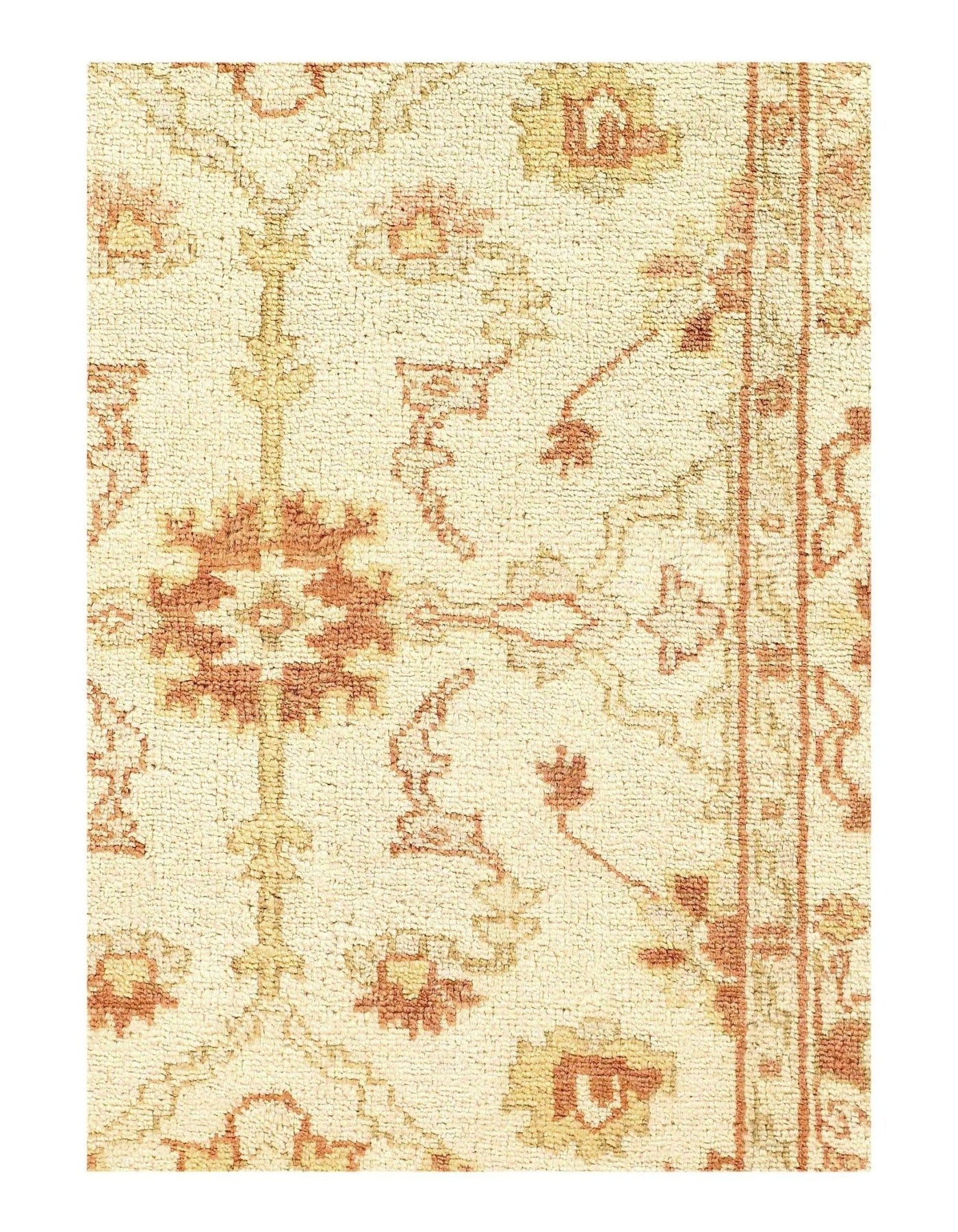 Canvello Genuine Oushak Design Hand - Knotted Rug - 3'1" X 4'7" - Canvello