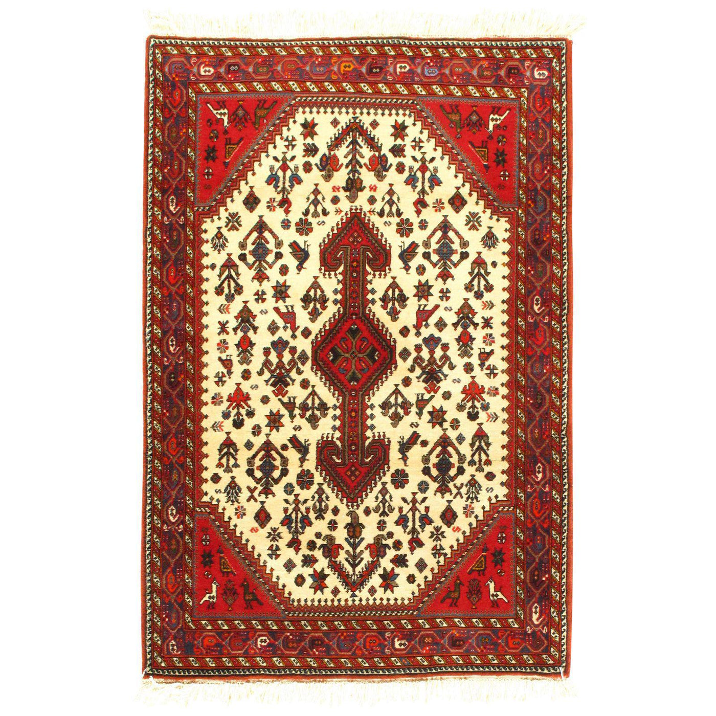 Canvello Genuine Silkroad Abadeh Rug - 3'5"x 5'1" - Canvello