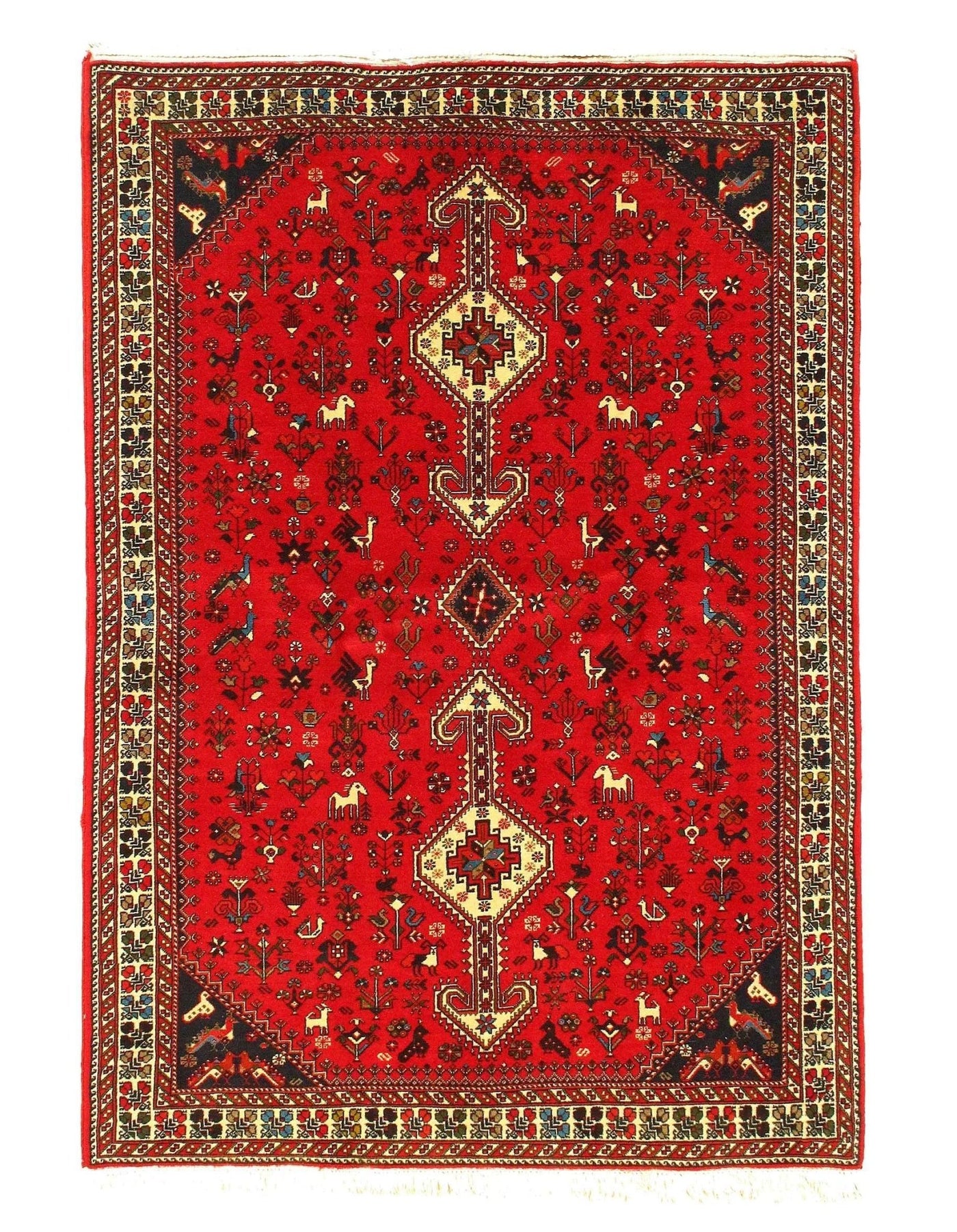 Canvello Genuine Silkroad Abadeh Rug - 4'7"x 6'9" - Canvello