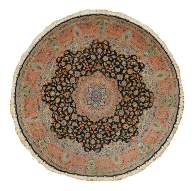 Canvello Genuine Silkroad Tabriz Round rug - 10' x 10' - Canvello