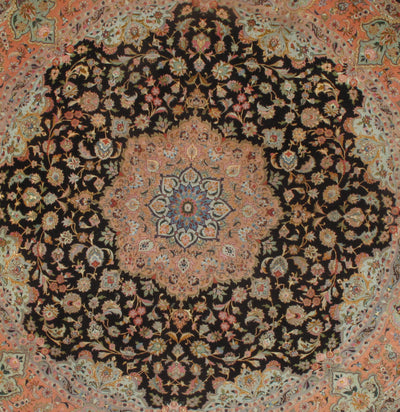 Genuine Persian Tabriz Round rug - 10' x 10'