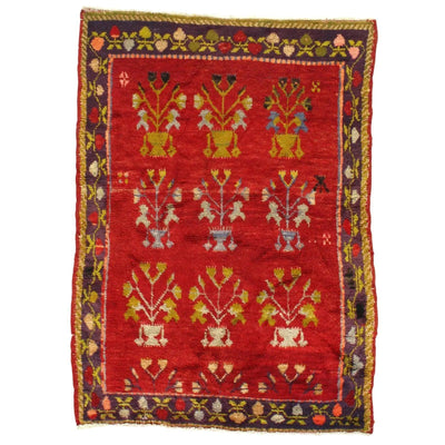 Canvello Genuine Turkish Oushak Rug - 3'5" x 4'8" - Canvello