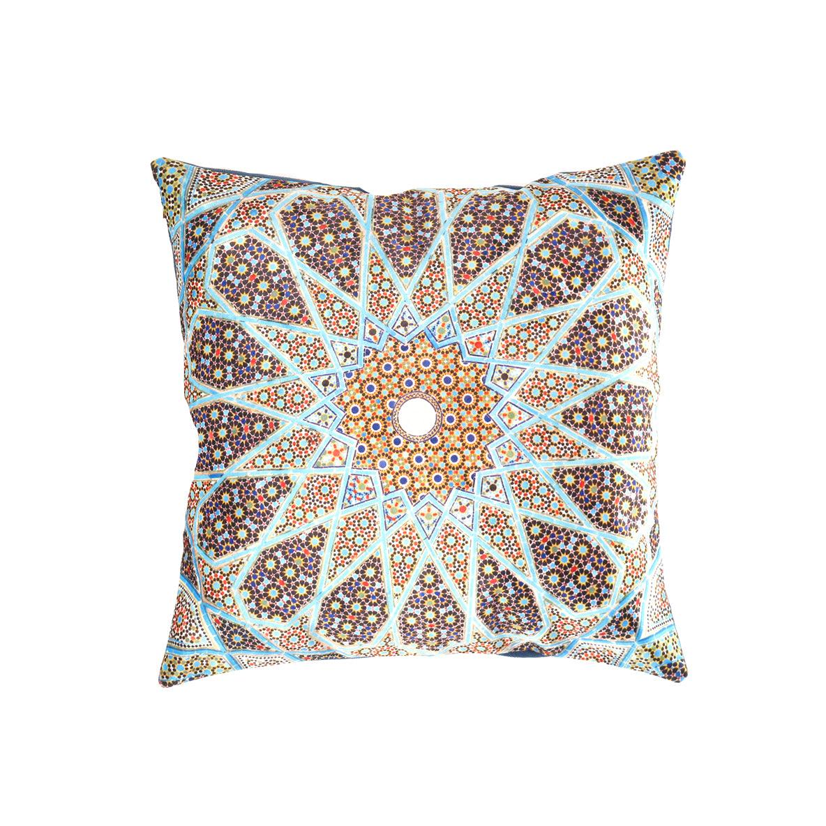 Canvello Geometrical Tile Pattern Decorative Pillow - 16' X 16' - Canvello