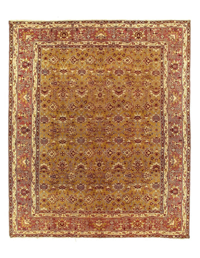 Canvello Gold Antique Agra Rug - 10'7" X 13' - Canvello