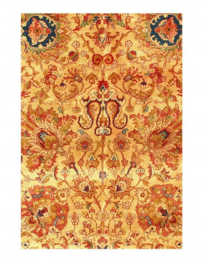 Canvello Gold Color Fine Hand Knotted Agra Rug 12' x 18' - Canvello