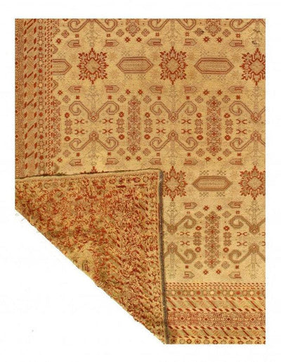 Canvello Gold Color Fine Hand Knotted Bakhshayesh Rug 10' X 12' - Canvello