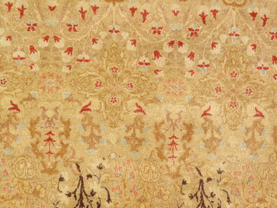 Gold Color Persian Tabriz Design rug 12'4'' X 17'11''