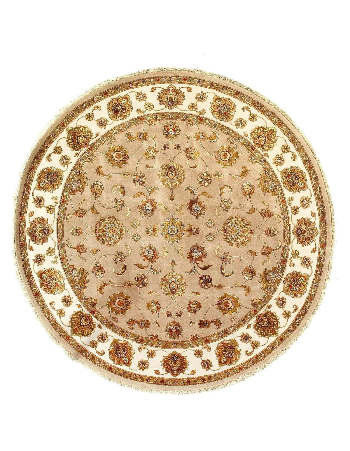 Canvello Gold Fine Agra Alfombra Redonda 8' X 8'