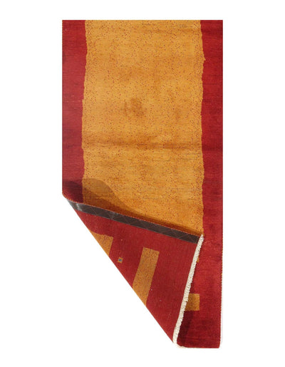 Canvello Gold Gabbeh Runner - 2'8" X 6'3" - Canvello