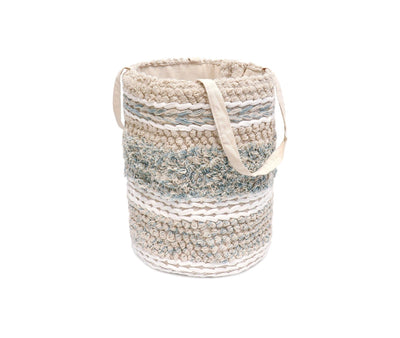 Canvello Grandcanyon 100% Cotton Braided Basket, Beige - Canvello