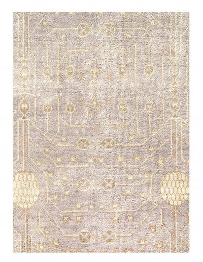 Canvello Gray Color Fine Hand Knotted khotan 7'7'' X 10'2'' - Canvello