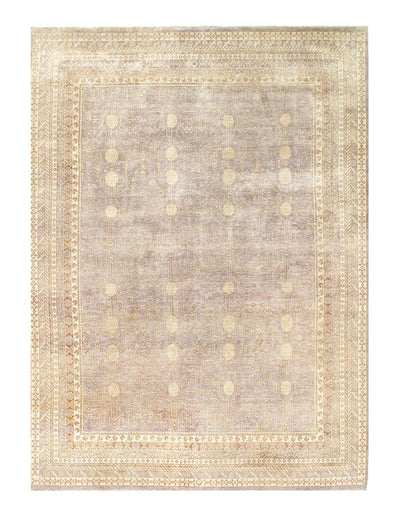 Canvello Gray Color Fine Hand Knotted khotan 7'7'' X 10'2'' - Canvello