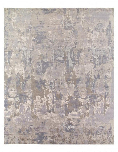 Canvello Gray Color Fine Hand Knotted Modern rug 12' X 15' - Canvello