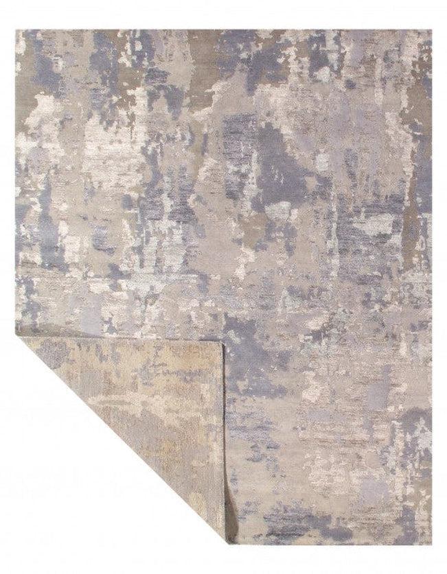 Canvello Gray Color Fine Hand Knotted Modern rug 12' X 15' - Canvello