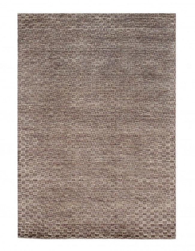 Canvello Gray Color Fine Hand Knotted Modern Rug 4' X 5'11'' - Canvello