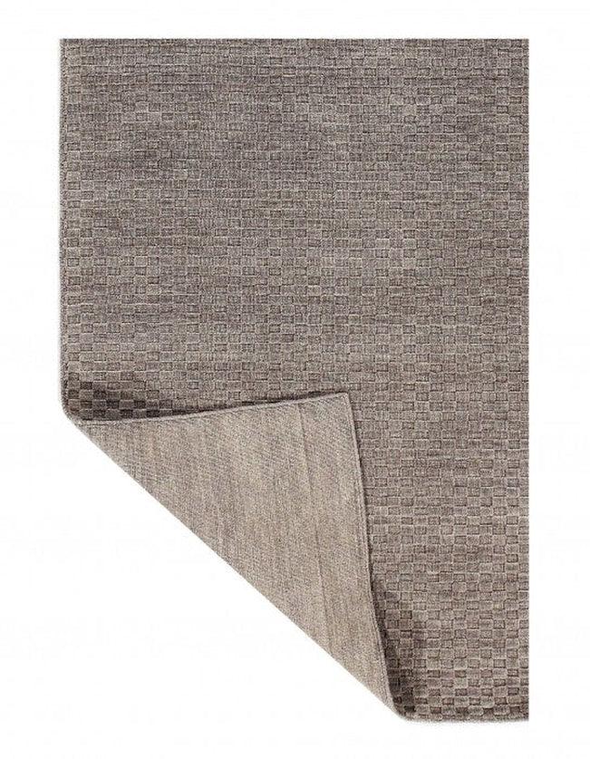 Canvello Gray Color Fine Hand Knotted Modern Rug 4' X 5'11'' - Canvello