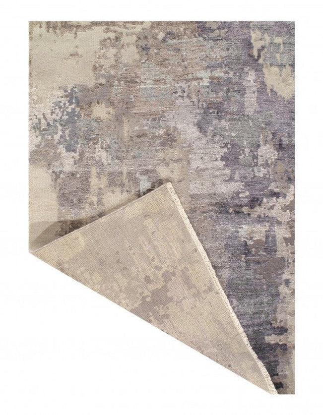 Canvello Gray Color Fine Hand Knotted Modern rug 4' x 6'' - Canvello